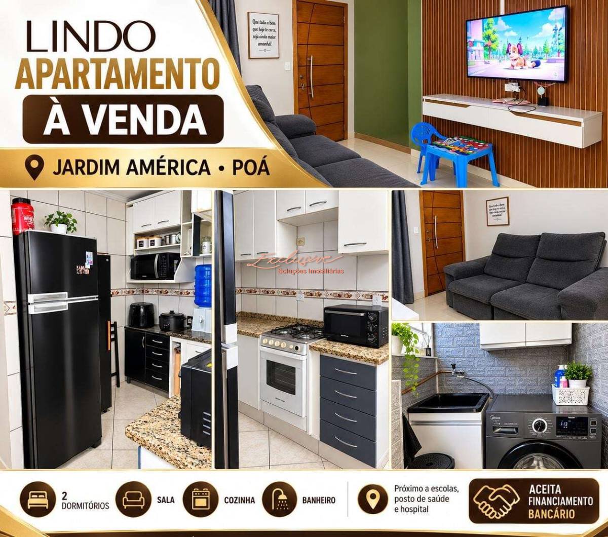APARTAMENTO À VENDA – JARDIM AMÉRICA, POÁ/SP