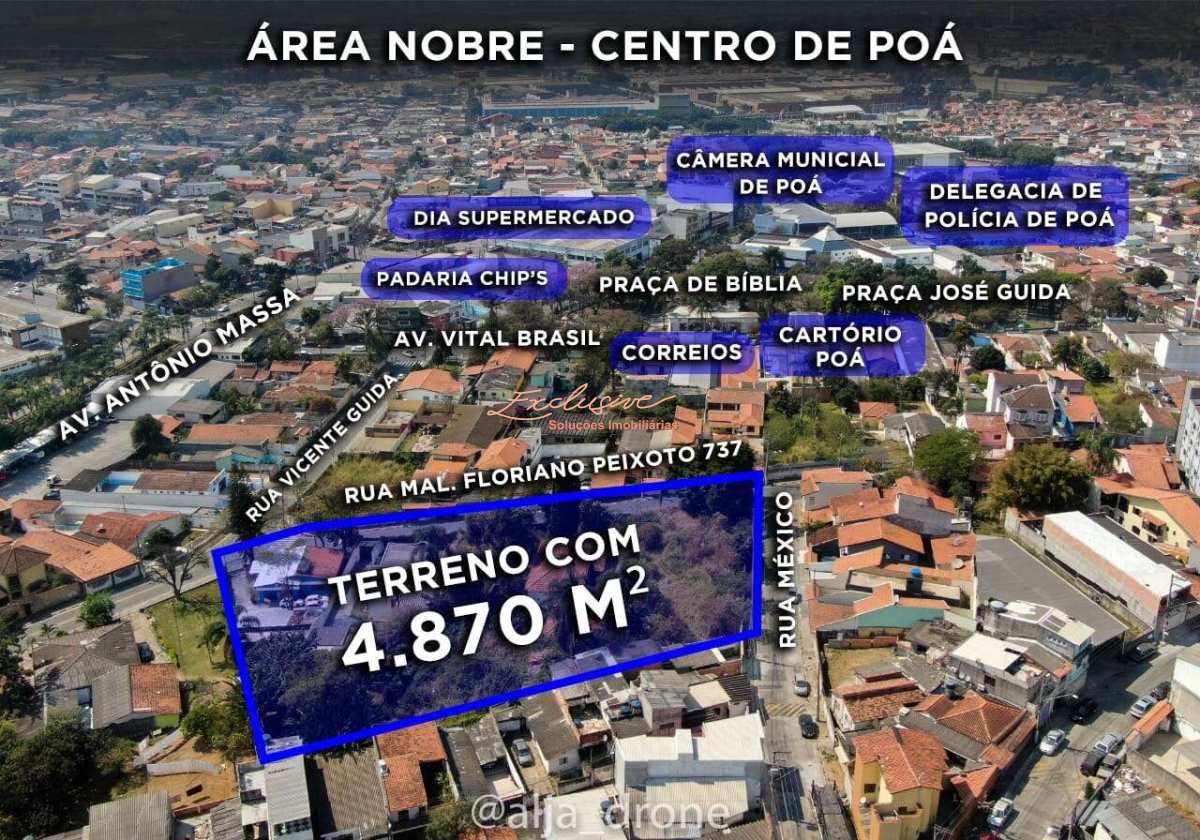 Área à Venda no Coração de Poá/SP - Cristina Cavalcanti